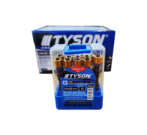 TYSON MIKNATISLI BİTS UÇ PH2x65 mm ÇİFT yönlü /10